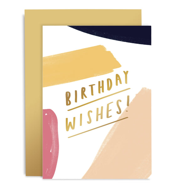 Birthday Wishes Brushwork Card The Eel Catchers Daughter