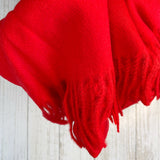 Ivy Luxury Wool Blend Scarf - Red