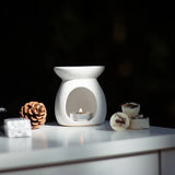 Ceramic Wax Melt Burner - White