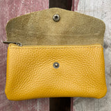 Leather Purse - Mustard