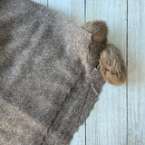 Ivy Luxury Wool Blend Scarf - Taupe