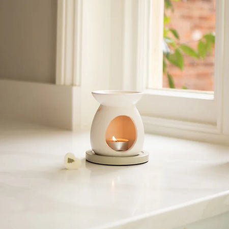 Ceramic Wax Melt Burner - White