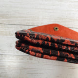 Animal Print Leather Purse - Burnt Orange