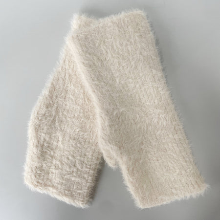 Super Soft Wristwarmer Gloves - Cream