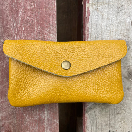 Leather Purse - Mustard