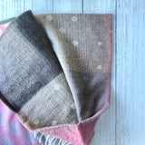 Clara Polka Two Tone Scarf - Pink