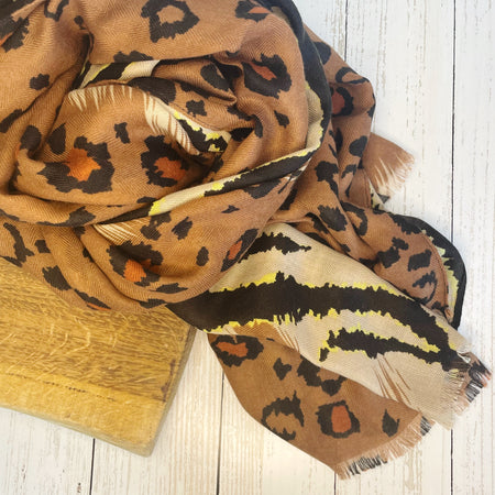 Alice Mixed Animal Print - Brown