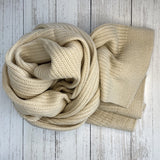 Penny Plain Ribbed Scarf - Oatmeal