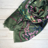 Emma Wildflower Scarf - Green