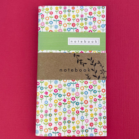 Flower Garden Print Little Notebook