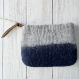 Lila Felt Purse - Navy/Blue