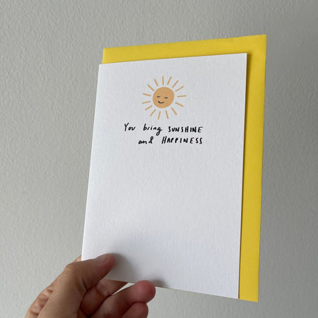 Sunshine & Happiness Simple Card