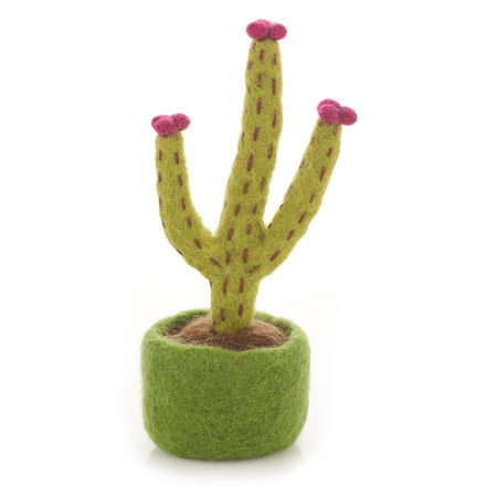 Handmade Felt Blossoming Cactus